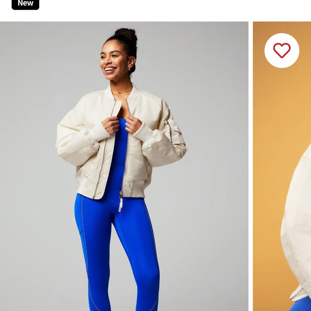 Black oversized Fabletics jacket